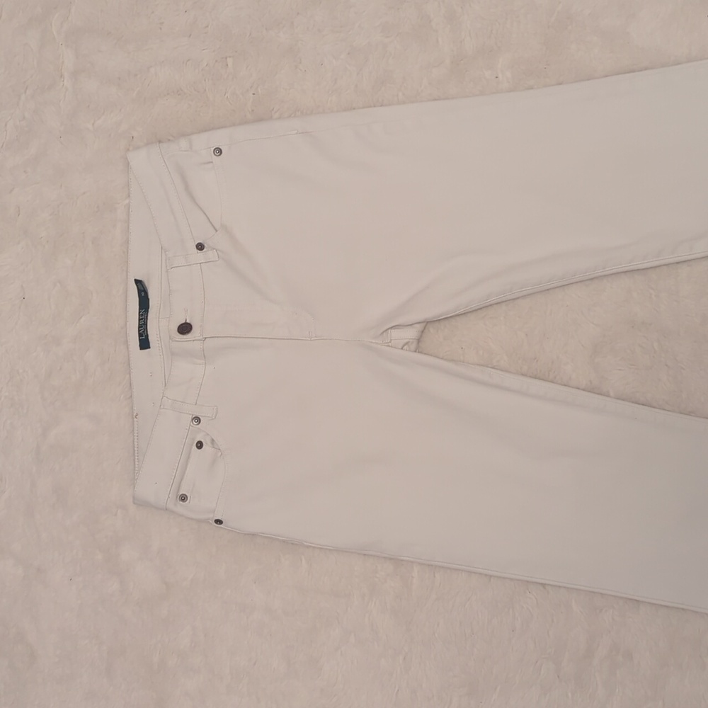 LAUREN Ralph Lauren women's white denim, size 10